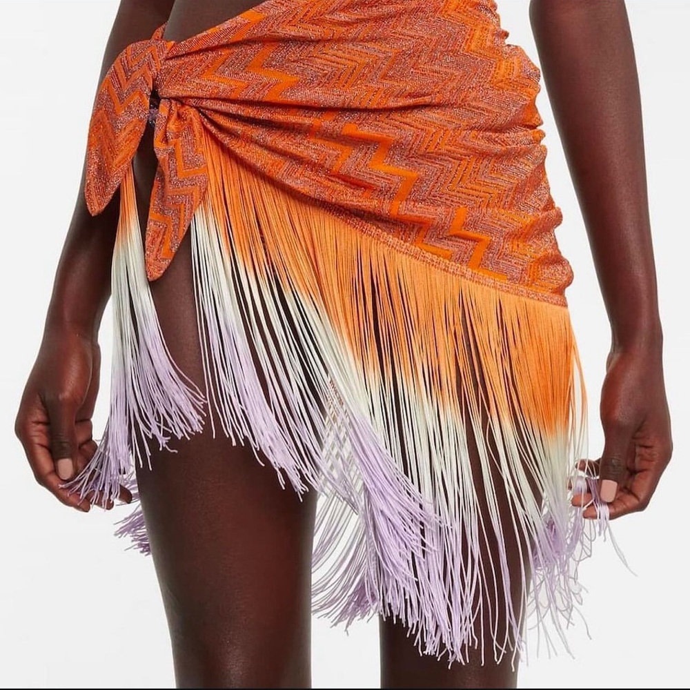 MISSONI MARE Fringe coverup Skirt size small